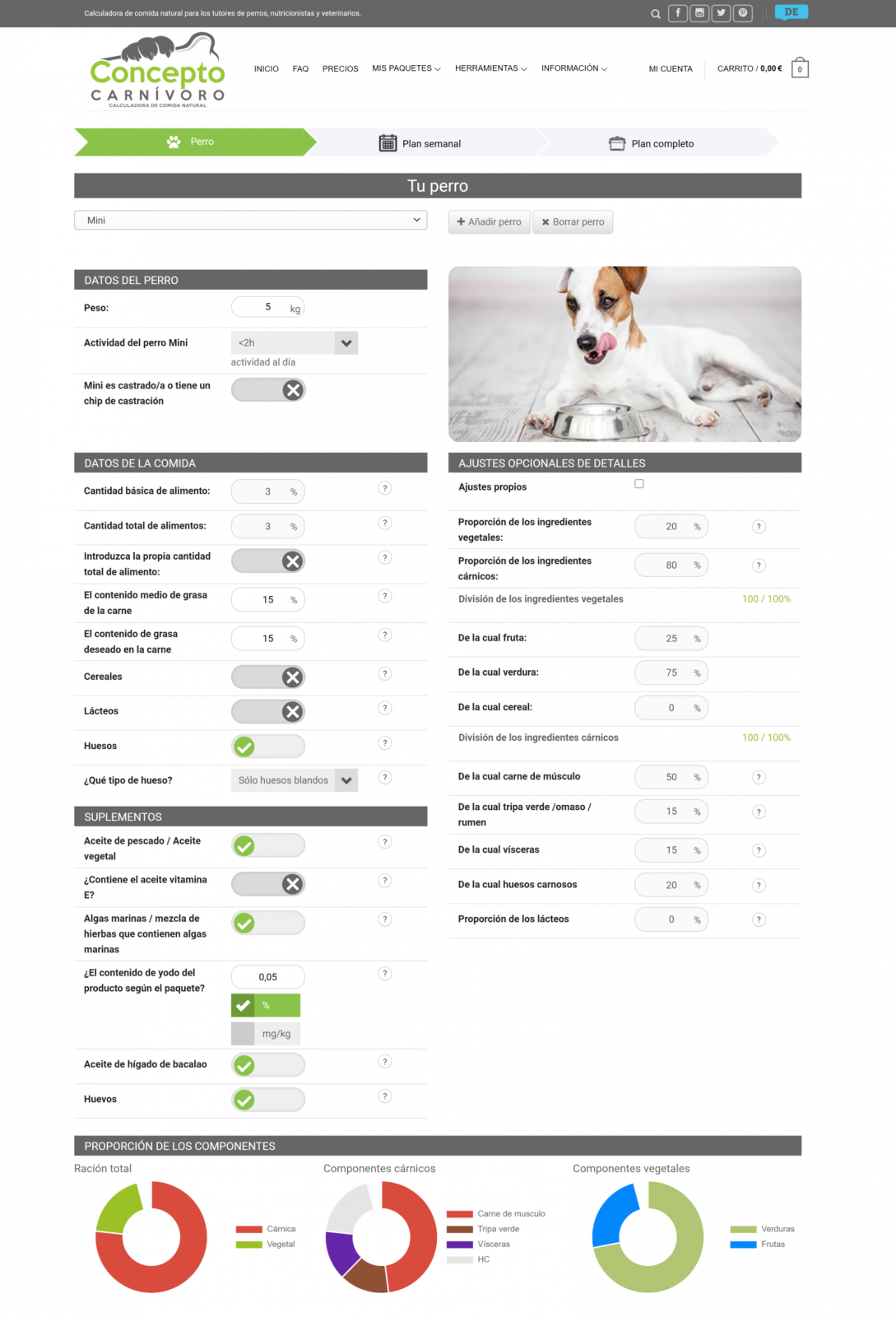 Calculadora De Comida Cruda Para Cachorros Adultos Y Perros Jovenes 